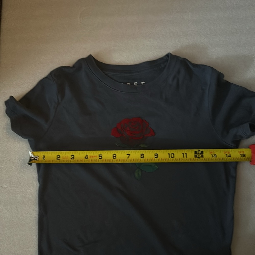 Free State Gray Rose Graphic Tee XS Cottagecore Festival Rocker Western Punk - Picture 5 of 8